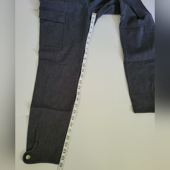 Lauren Ralph Lauren Grey Slim Fit Carpenter Style Multi pocket Trouser Pants - Picture 4 of 7